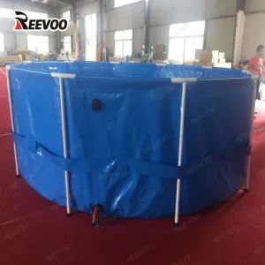 أحواض أسماك قابلة للطي دائرية PVC بسعة 10000 لتر